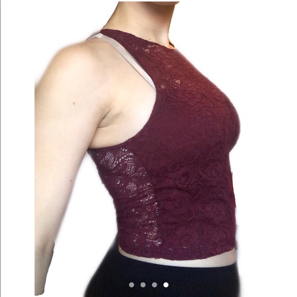 American eagle red lace tank top - Picture 4 of 4